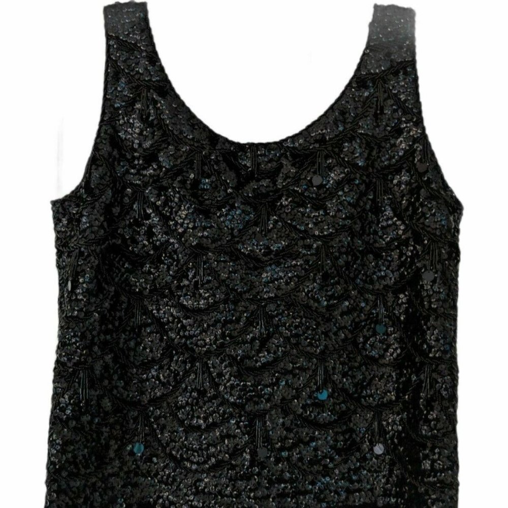 IMPERIAL IMPORTS TRUE VINTAGE LUXURY BLACK SEQUINS